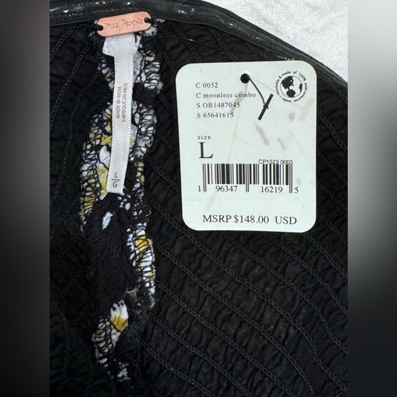 Free‎ People Little of Your Love Jumpsuit size large NWT
Color: Moonless Combo - Picture 3 of 13